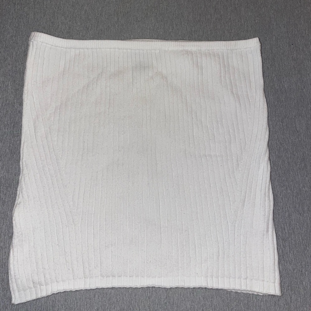 White Express Crop Top